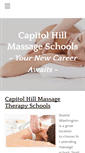Mobile Screenshot of capitolhillmassageschool.com