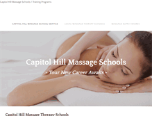 Tablet Screenshot of capitolhillmassageschool.com